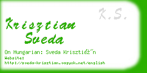 krisztian sveda business card